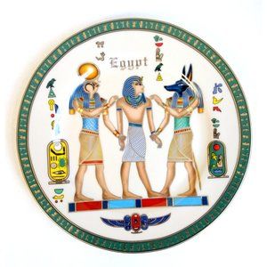 Fathi Mahmoud Egypt Limoges Porcelain Vintage Decorative Plate